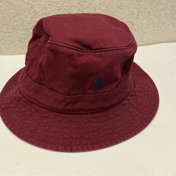 Polo Ralph Lauren Classic Red Bucket Hat L/XL - Picture 2 of 5